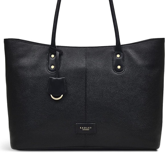 RADLEY LONDON Handbags - NEW RADLEY LONDON SOUTHWARK LANE BLACK LEATHER ZIP AROUND TOTE